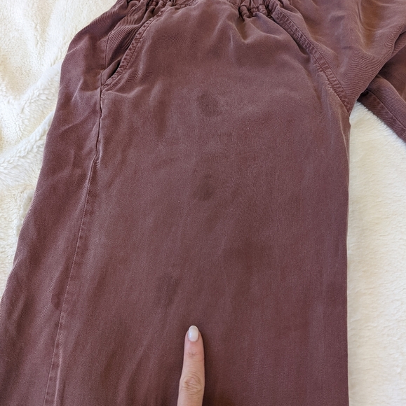 🌷3/15🌷 Thread & Supply Dust Rose High Waist Wide Legged Pants Size M - Picture 7 of 8